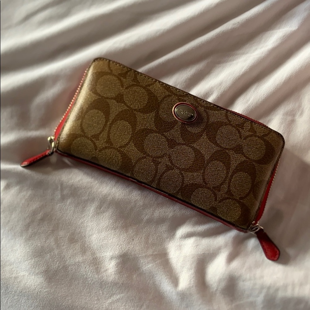 Red Coach wallet